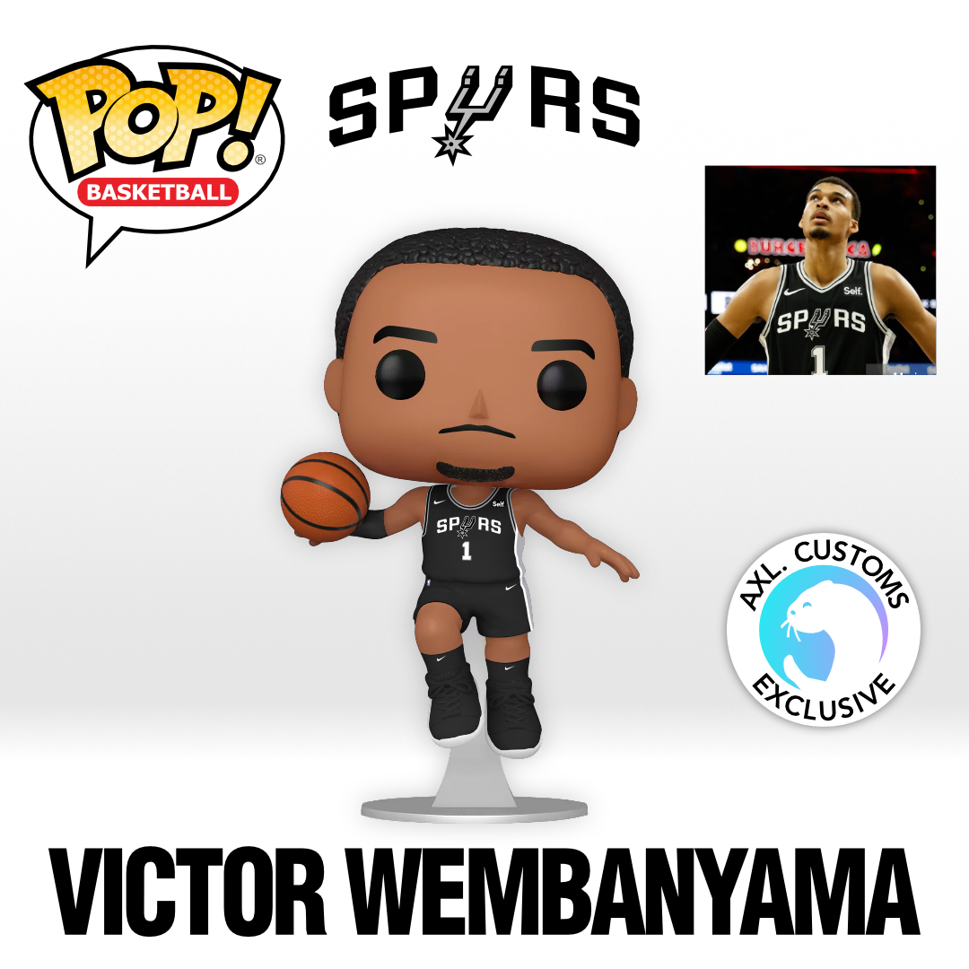 Custom Funko Pop Concept San Antonio Spurs - Victor Wembanyama (Icon Jersey)