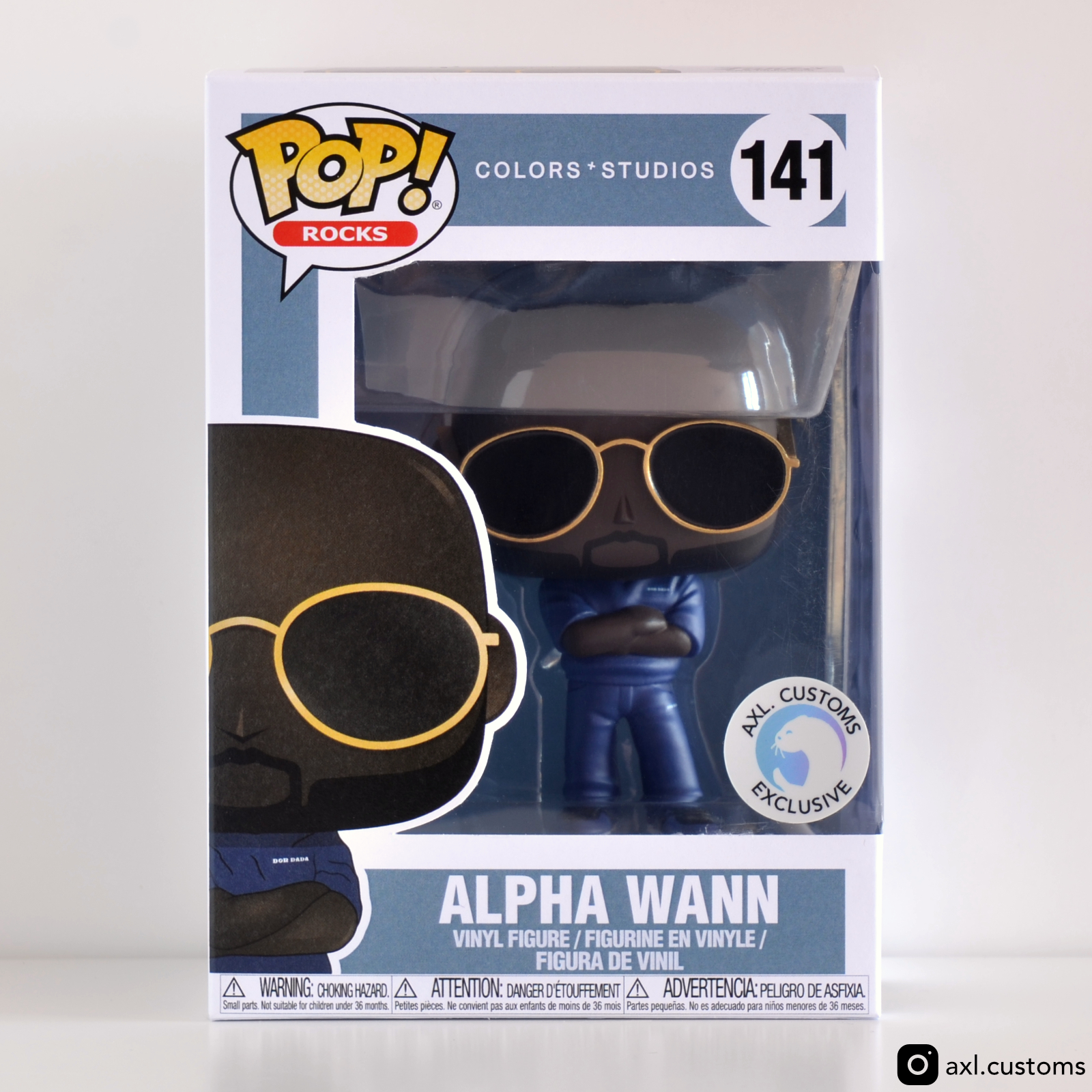 Front Shot COLORSxSTUDIOS - Alpha Wann Custom Funko Pop