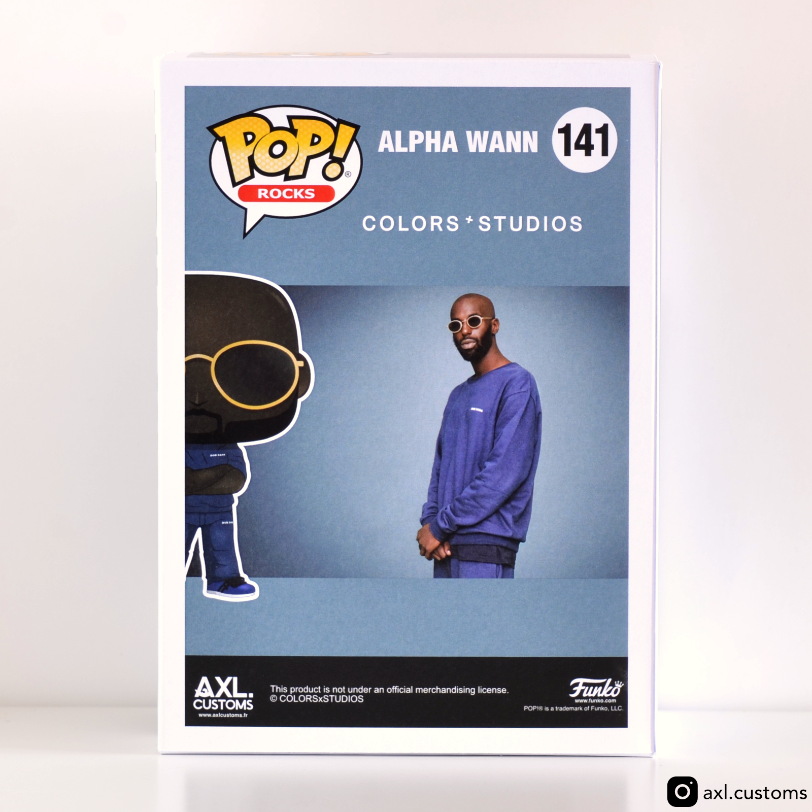 Back Shot COLORSxSTUDIOS - Alpha Wann Custom Funko Pop