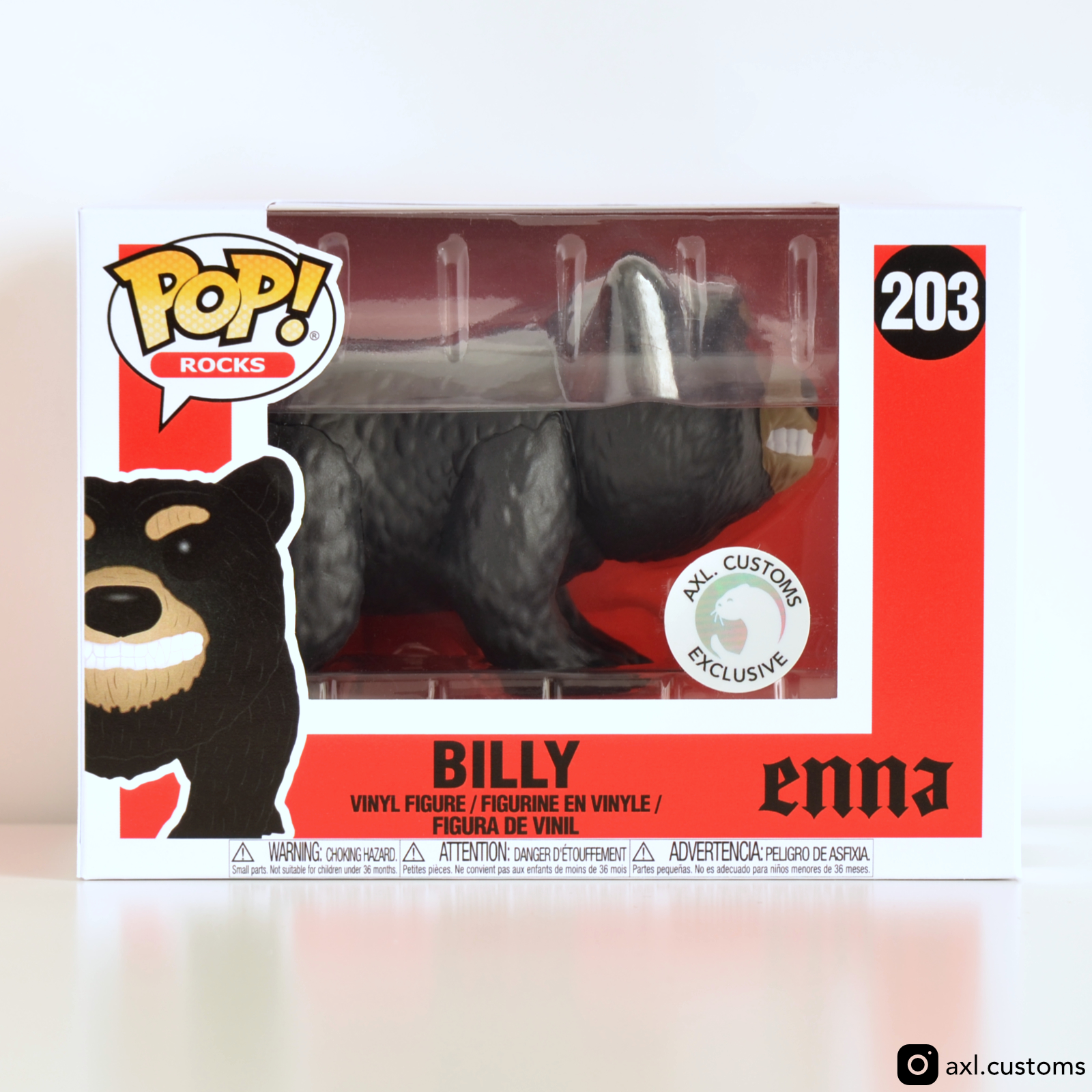Front Shot Enna Music - Billy Custom Funko Pop