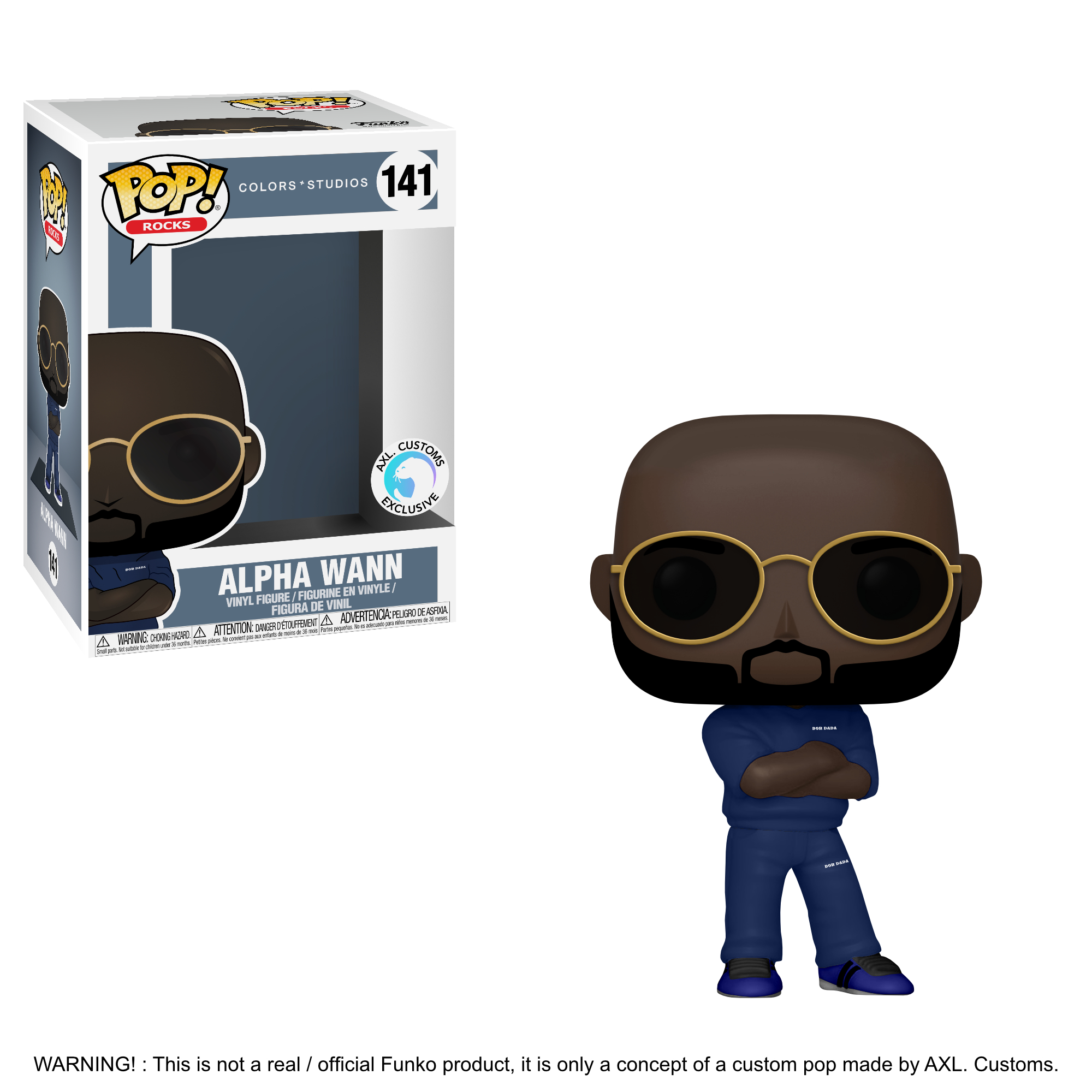 Glam Shot COLORSxSTUDIOS - Alpha Wann Custom Funko Pop