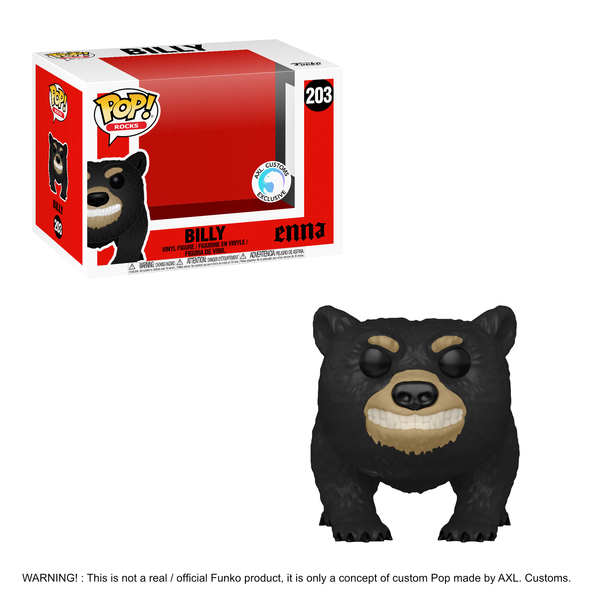 Glam Shot Enna Music - Billy Custom Funko Pop