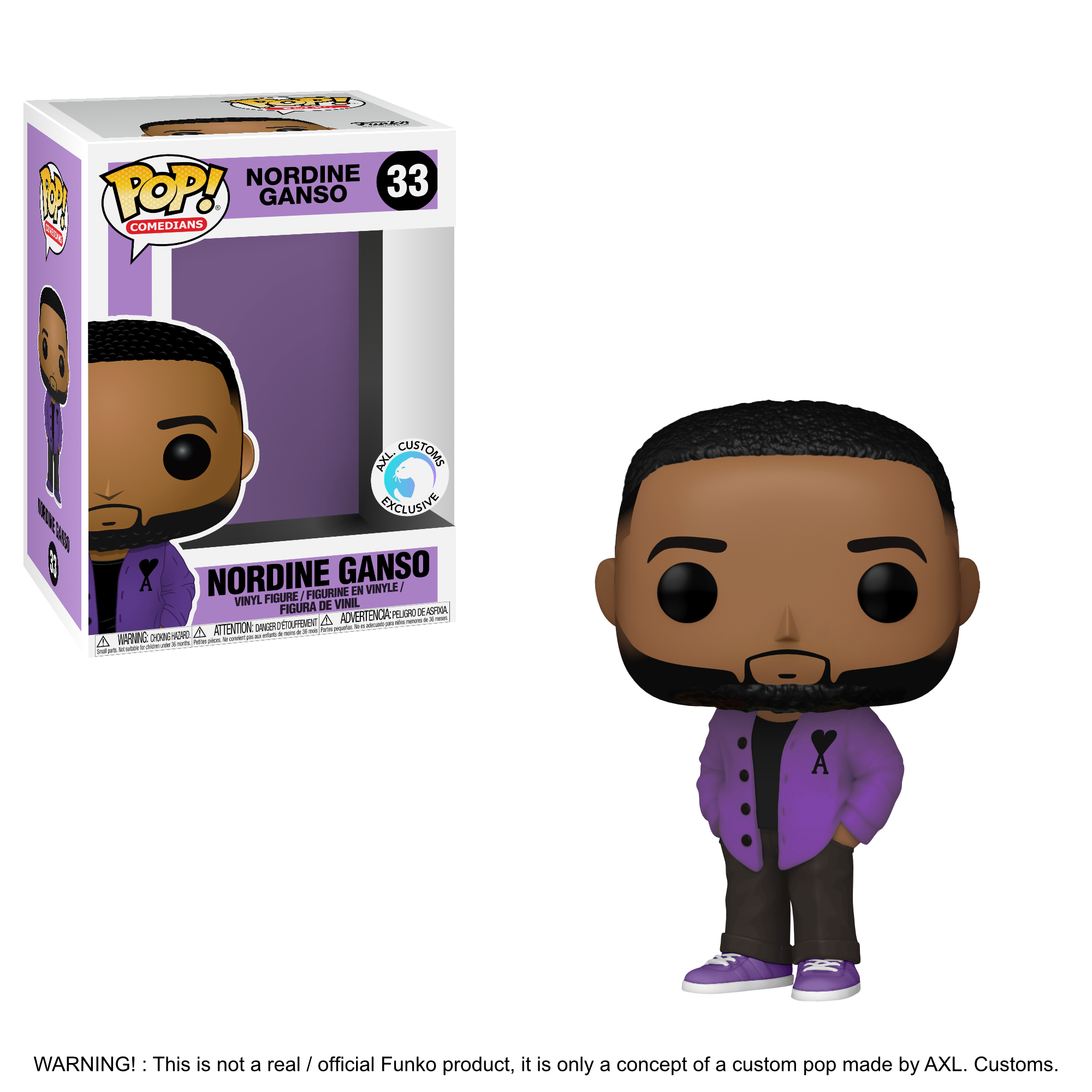 Glam Shot Nordine Ganso Custom Funko Pop