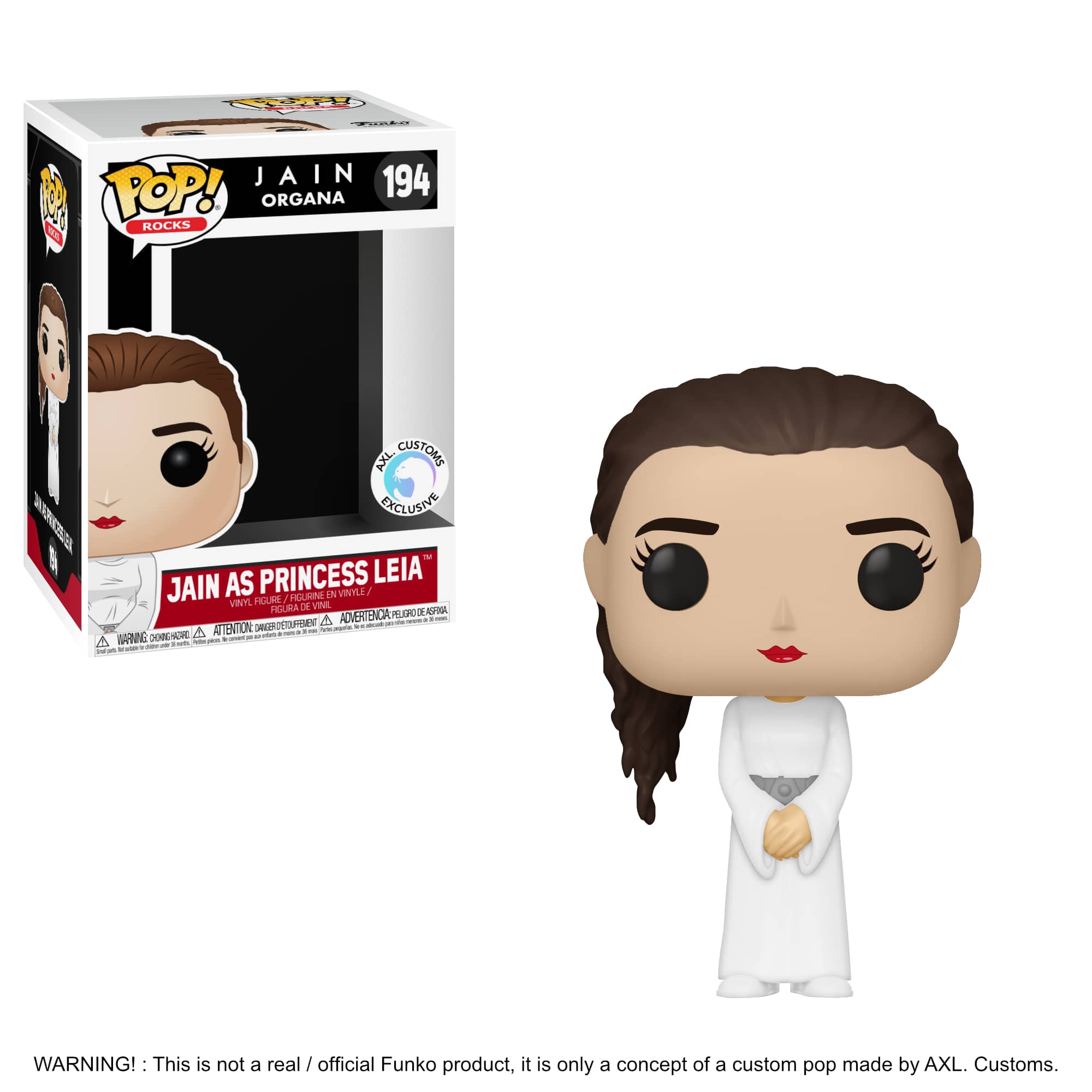 Glam Shot Organa - Jain as Princess Leïa Custom Funko Pop