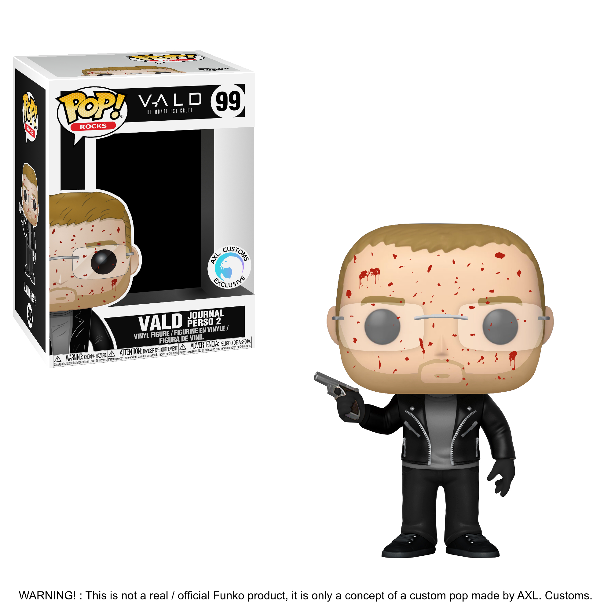 Glam Shot Vald : Ce monde est cruel - Journal Perso 2 Custom Funko Pop