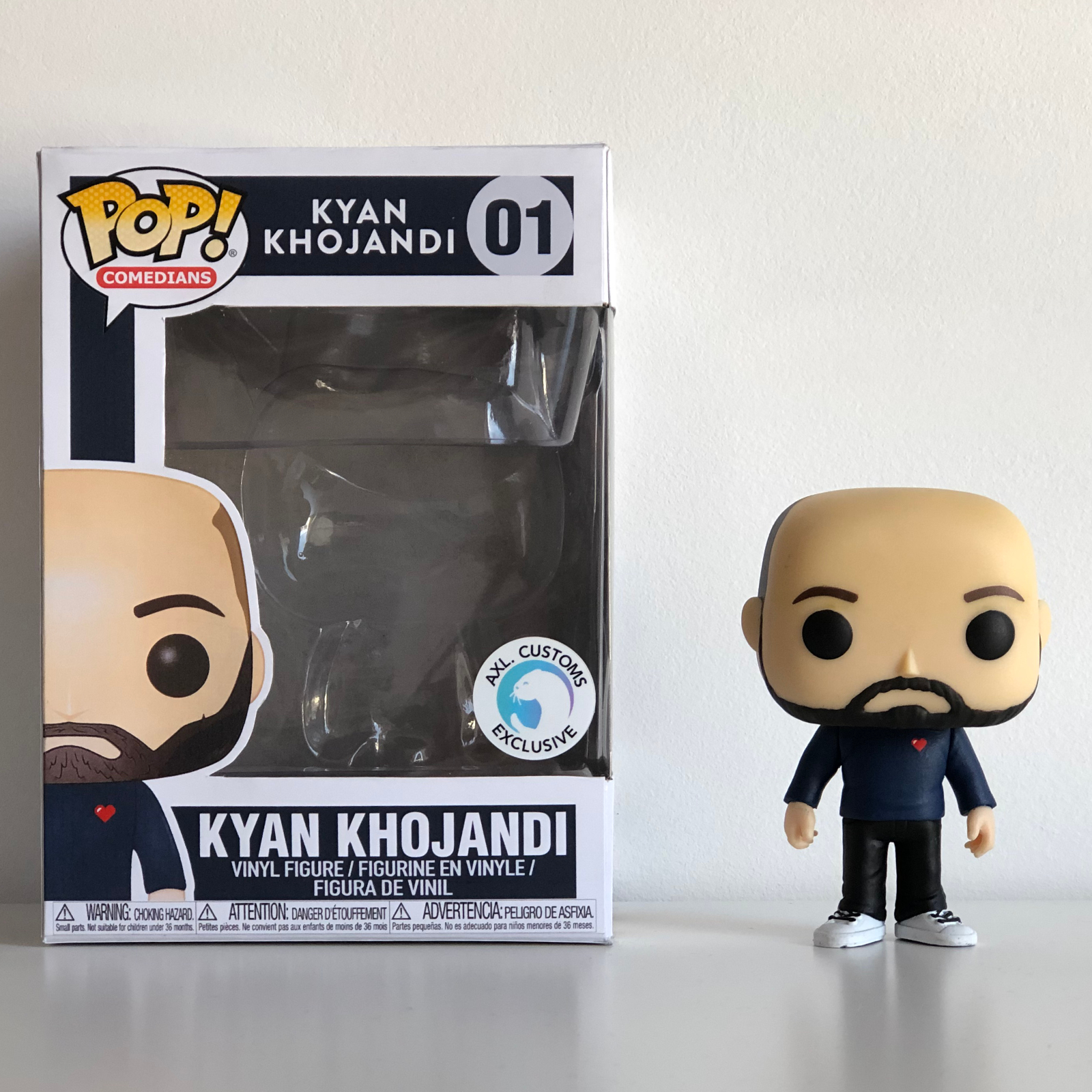 Front Shot Unboxed Kyan Khojandi Custom Funko Pop