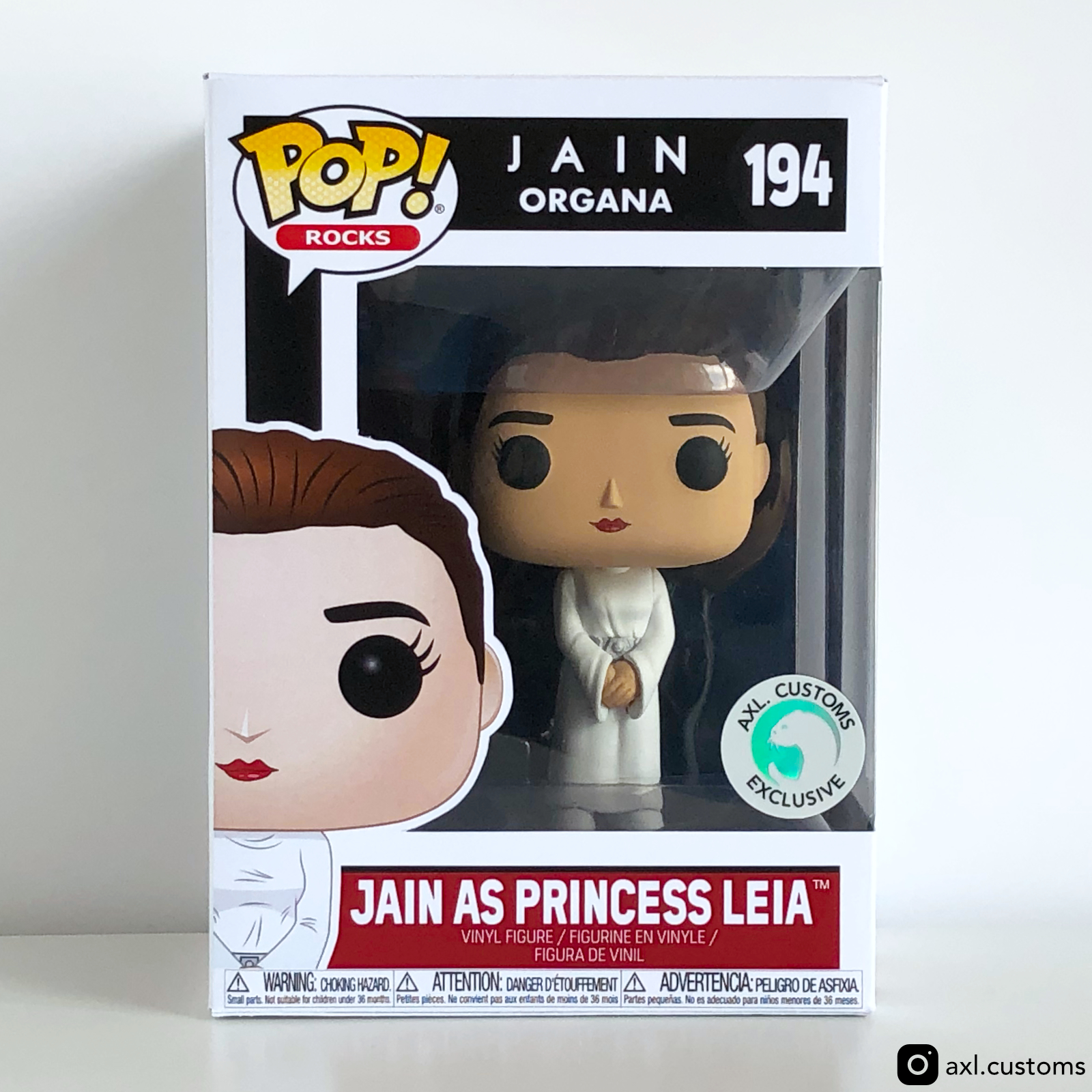 Front Shot Organa - Jain as Princess Leïa Custom Funko Pop