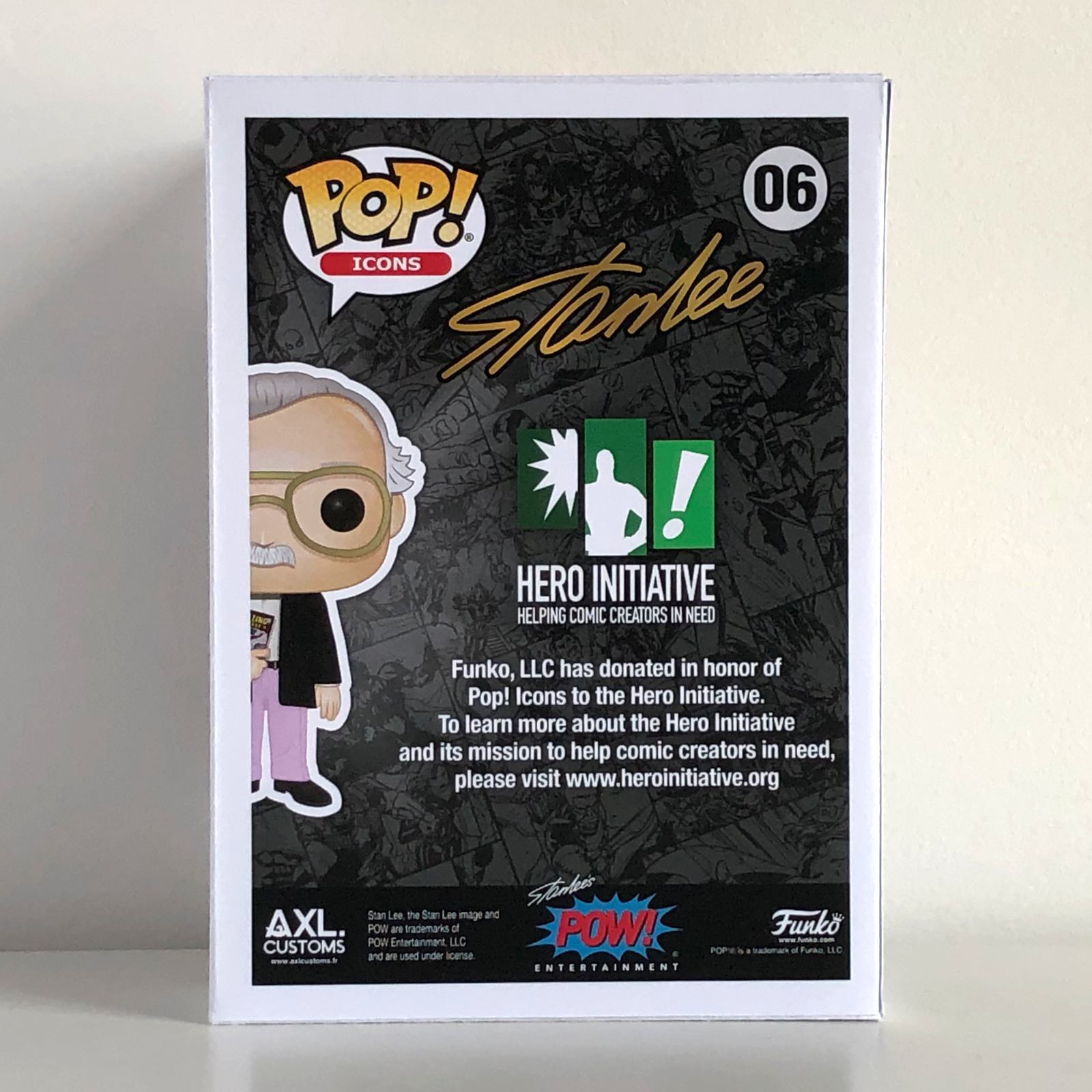 Back Shot Stan Lee with Amazing Fantasy #15 Custom Funko Pop