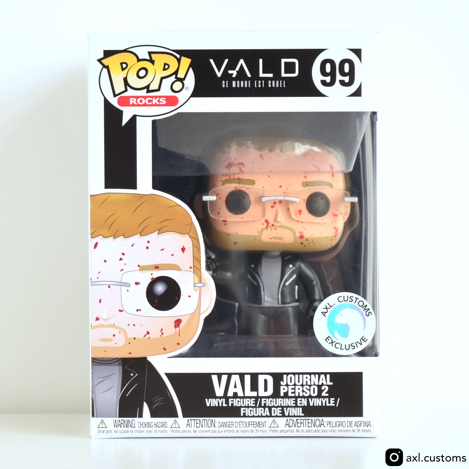 Front Shot Vald : Ce monde est cruel - Journal Perso 2 Custom Funko Pop