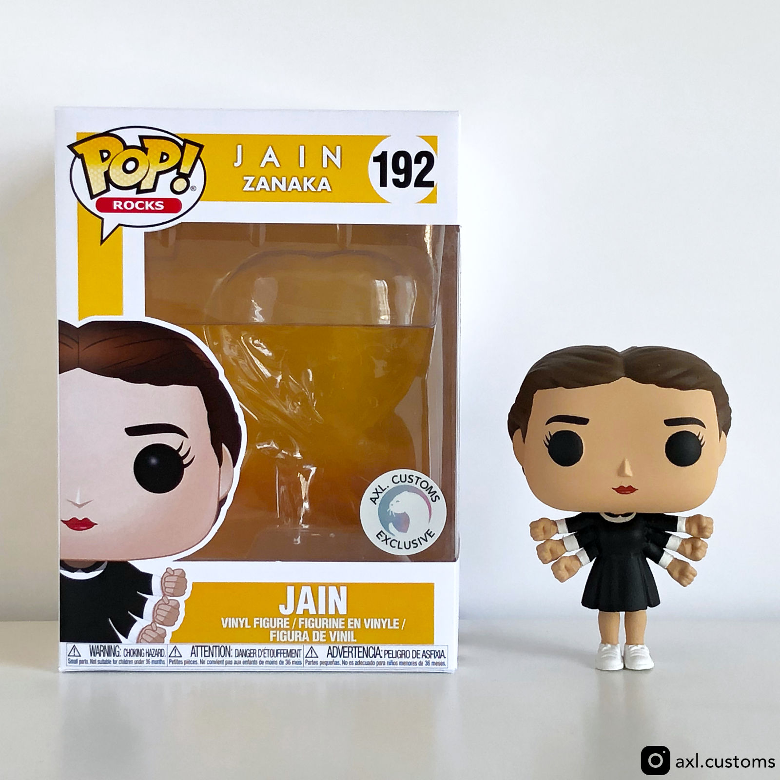 Front Shot Unboxed Zanaka - Jain Custom Funko Pop