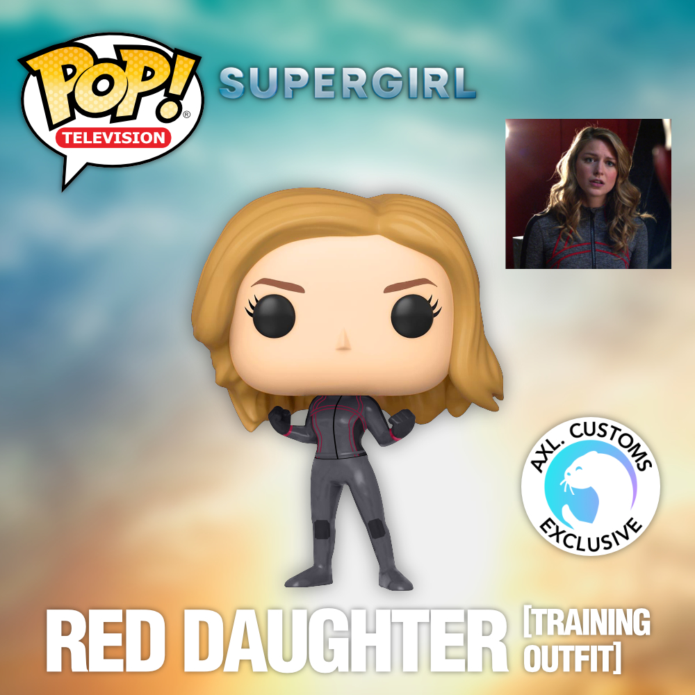 Custom Funko Pop Concept Supergirl - Red Daughter [Training Outfit]