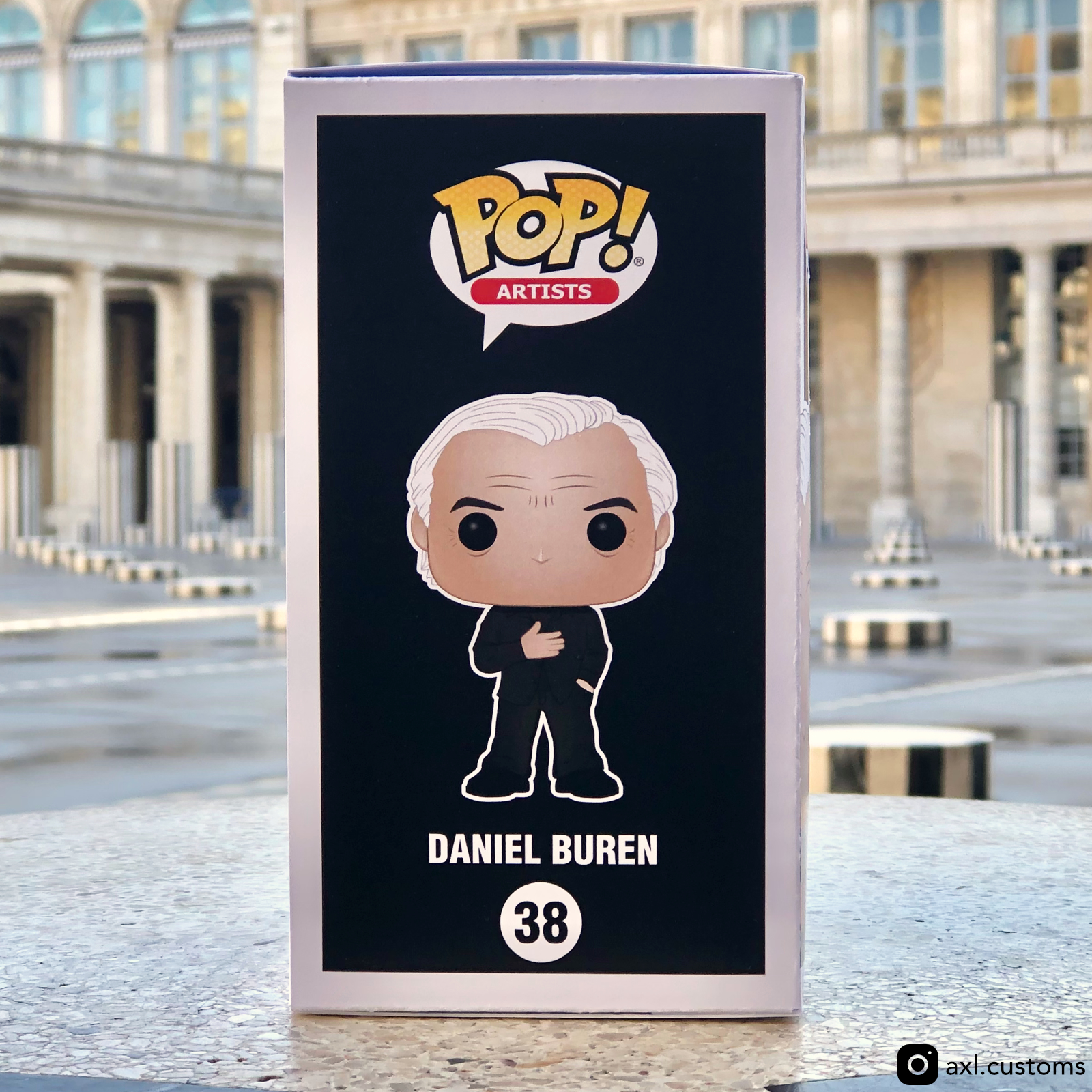 Side Shot Daniel Buren Custom Funko Pop