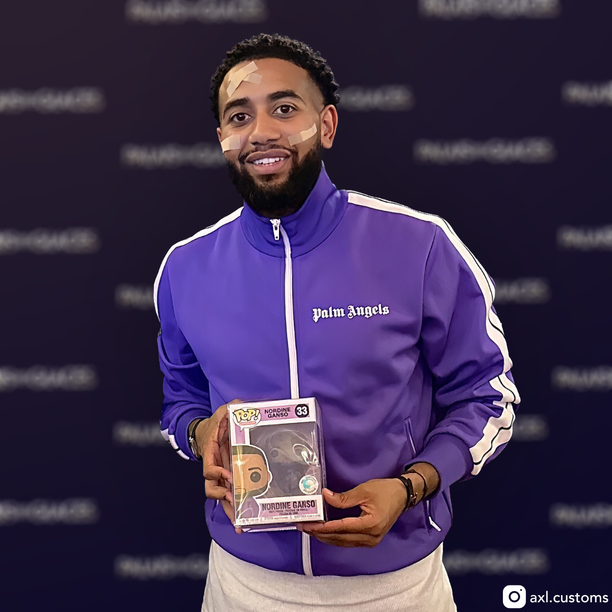 Nordine Ganso with Nordine Ganso Custom Funko Pop